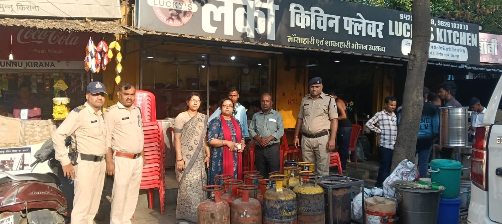 जबलपुर में 22 रसोई गैस सिलेंडर जप्त 