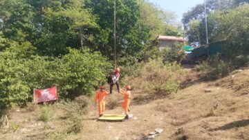 केबल कार पर एनडीआरएफ ने किया सघन मॉक अभ्यास 
