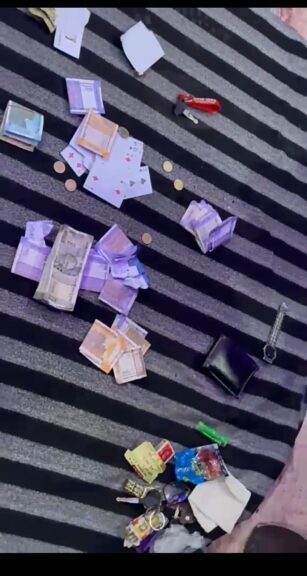 सिहोरा के मनसकरा में ढाबा के पीछे लग रहे थे हार जीत के दाव,7 जुआडियो से 35 हजार रूपये जप्त 