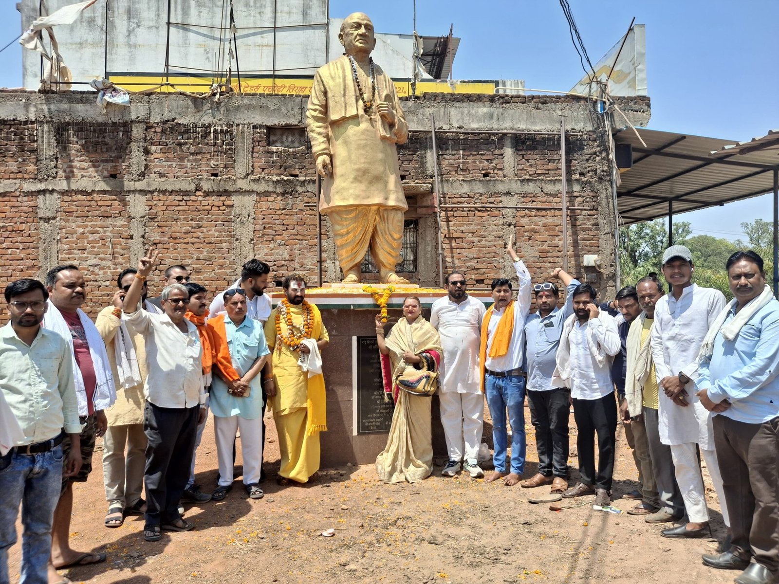 पचपेड़ी तिराहा में सामाजिक समरसता संत यात्रा का किया गया स्वागत 