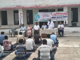 सिहोरा सब जेल में मनाया गया अंतर्राष्ट्रीय योग दिवस