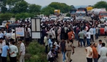भोपाल-जबलपुर नेशनल हाईवे पर शव रखकर तीन घंटे तक चक्काजाम