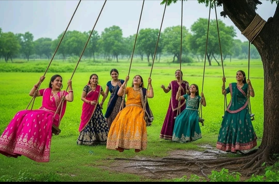 न ही सुनाई पड़ते सावन के कजरी गीत न ही नजर आते झूले