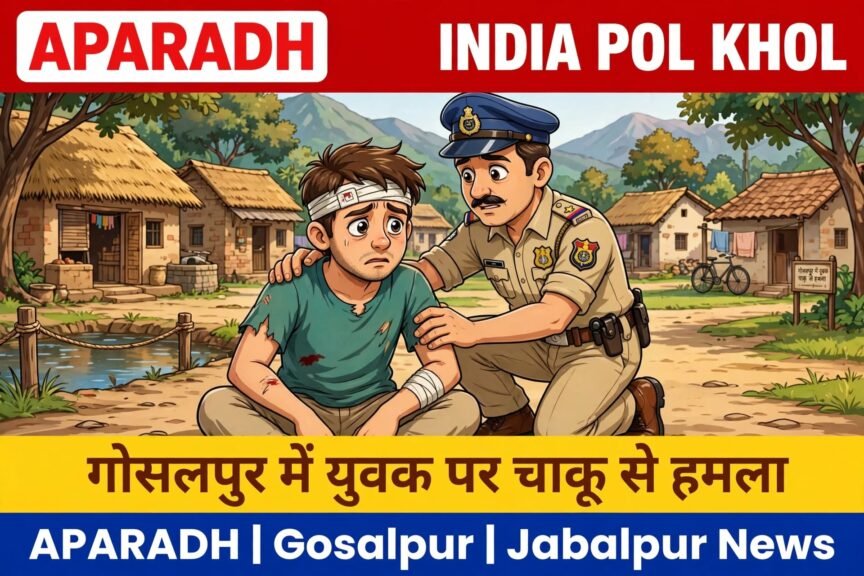 गोसलपुर में गणेश विसर्जन करने जा रहे युवक पर चाकू से हमला 