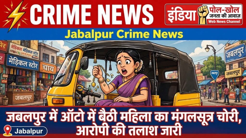 ऑटो में बैठी महिला का मंगलसूत्र चोरी,आरोपी की तलाश जारी 