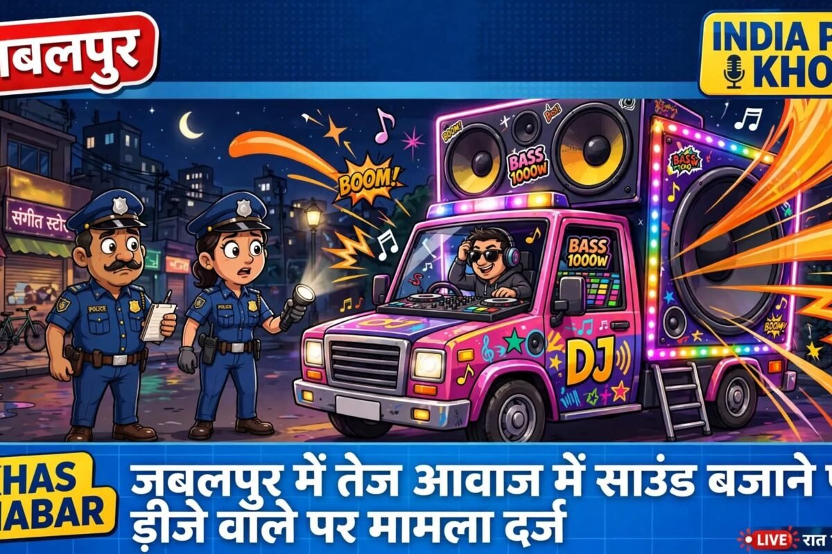 तेज आवाज में साउंड बजाने पर डीजे वाले पर मामला दर्ज