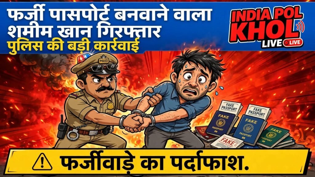 फर्जी पासपोर्ट बनवाने वाला समीम खान गिरफ्तार